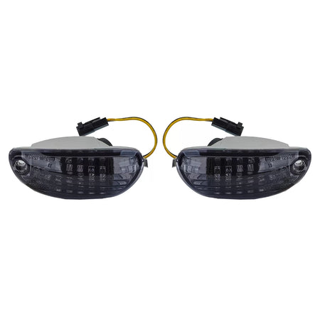 Frecce LED Anteriori Nere Fumé per Suzuki Gsx R 1000 2005-2018