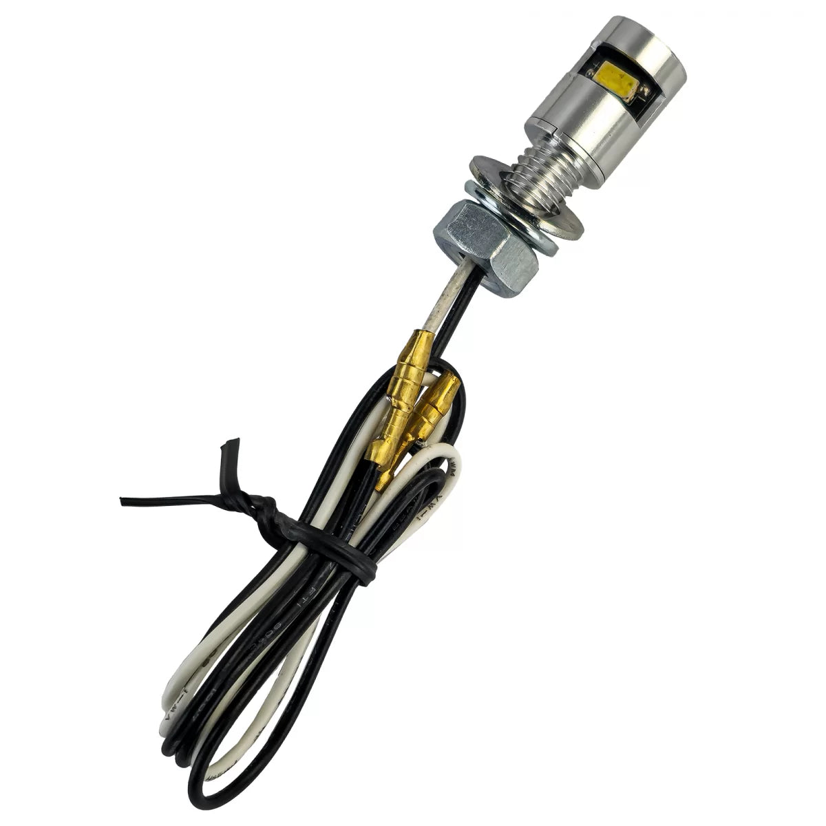 Luce Targa LED Moto Mini Alluminio Cromato Universale