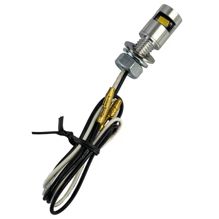 Luce Targa LED Moto Mini Alluminio Cromato Universale