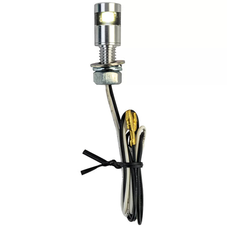 Luce Targa LED Moto Mini Alluminio Cromato Universale