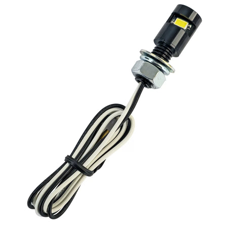 Luce Targa LED Mini Nera Alluminio Universale Motociclette