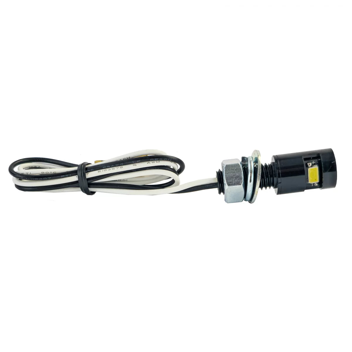 Luce Targa LED Mini Nera Alluminio Universale Motociclette
