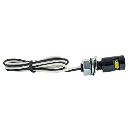 Luce Targa LED Mini Nera Alluminio Universale Motociclette