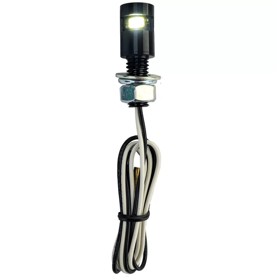 Luce Targa LED Mini Nera Alluminio Universale Motociclette
