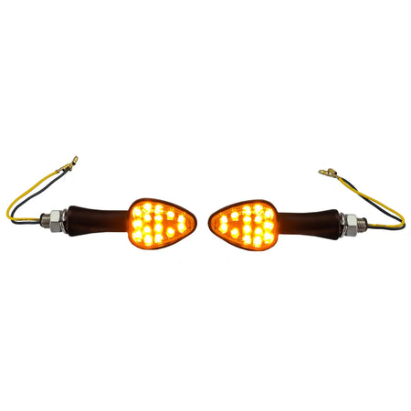 Indicatore LED Mini Anteriore Nero con E-mark per Mini Elegant