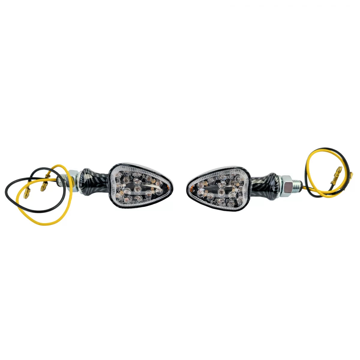 Indicatori LED Posteriori Carbonio Eleganti Mini Motorcycle E-mark