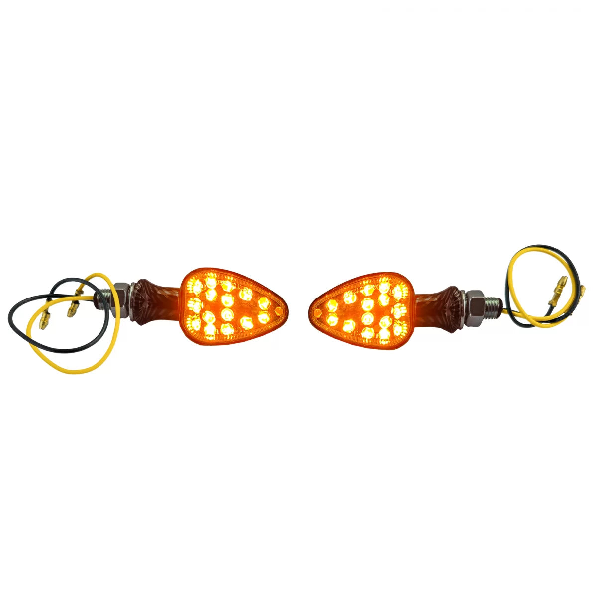 Indicatori LED Mini Carbonio Eleganti Posteriori per Moto con Omologazione