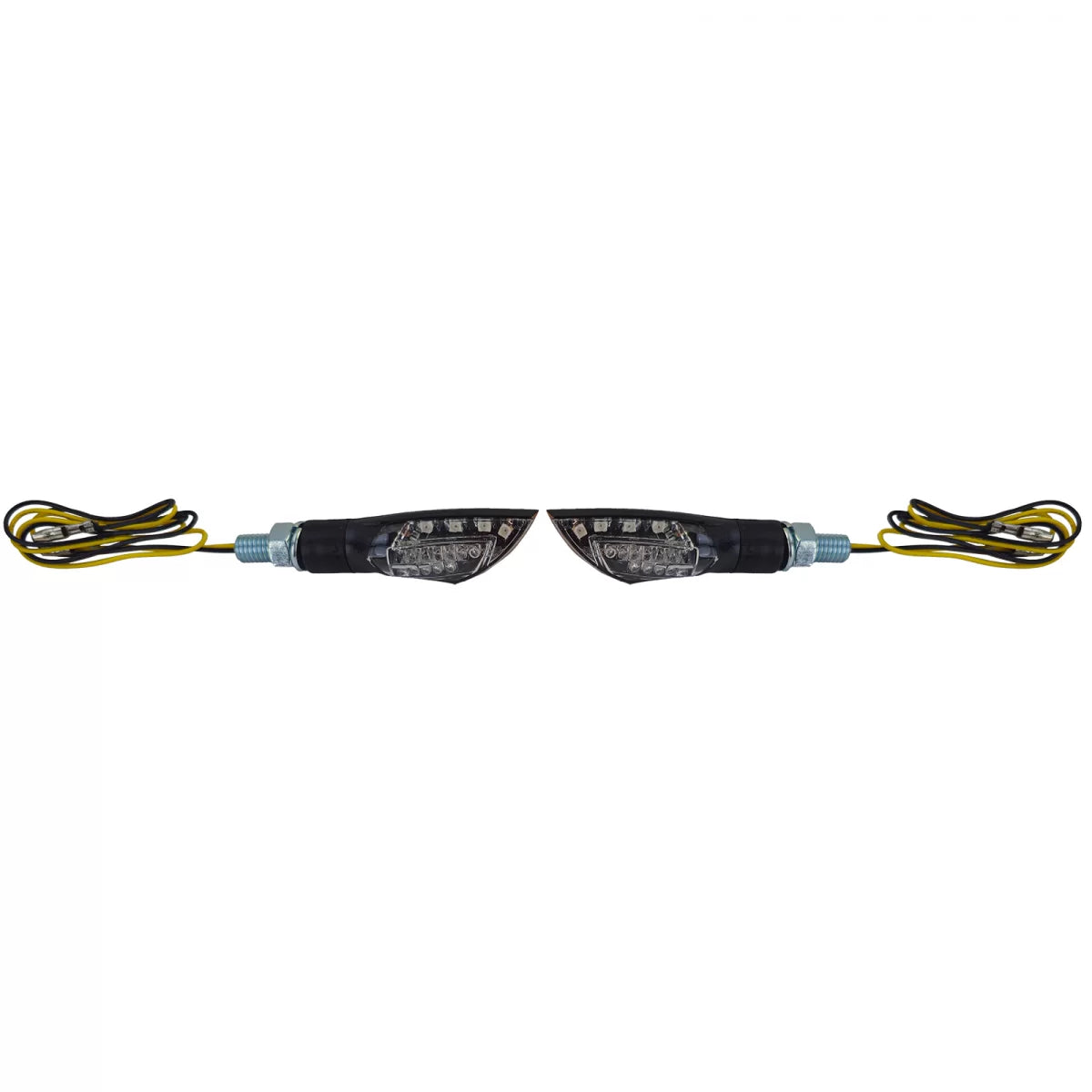 Indicatori LED Mini Universali Neri per Moto con Omologazione E-mark