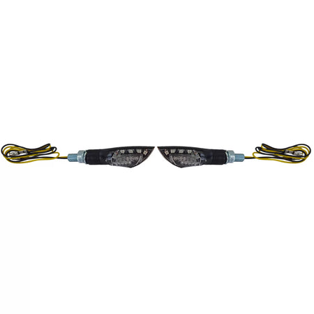 Indicatori LED Mini Universali Neri per Moto con Omologazione E-mark