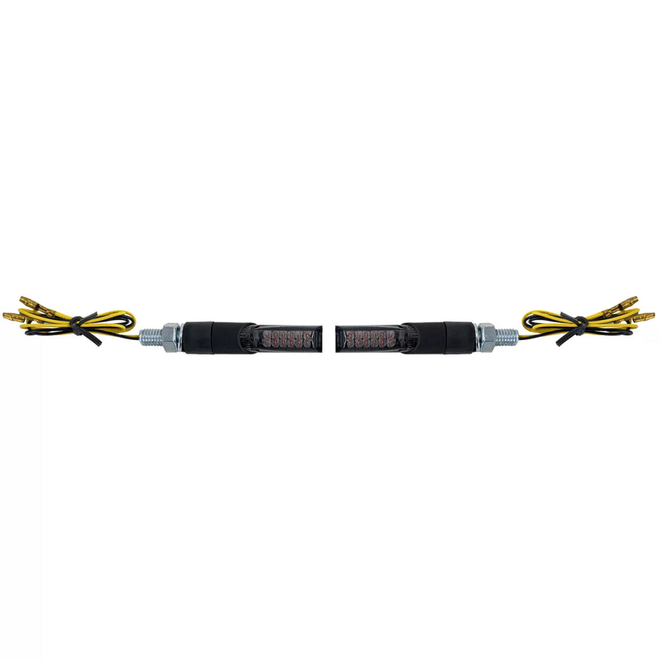 Freccia LED Mini Nera Anteriore Universale Moto E-mark