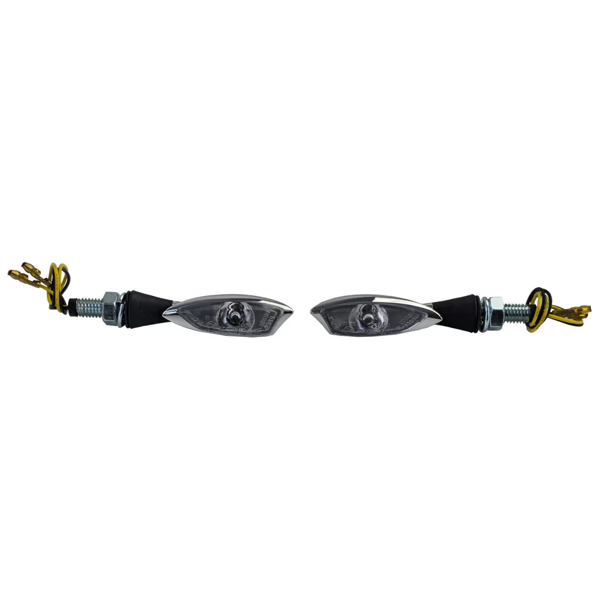 Frecce LED Mini Cromate Anteriori Posteriori Moto Morella con E-mark