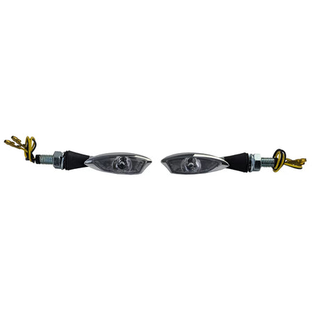 Indicatori di Direzione LED Mini Morella Cromati per Moto