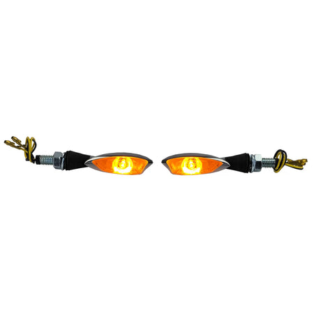 Frecce LED Mini Cromate Anteriori Posteriori Moto Morella con E-mark