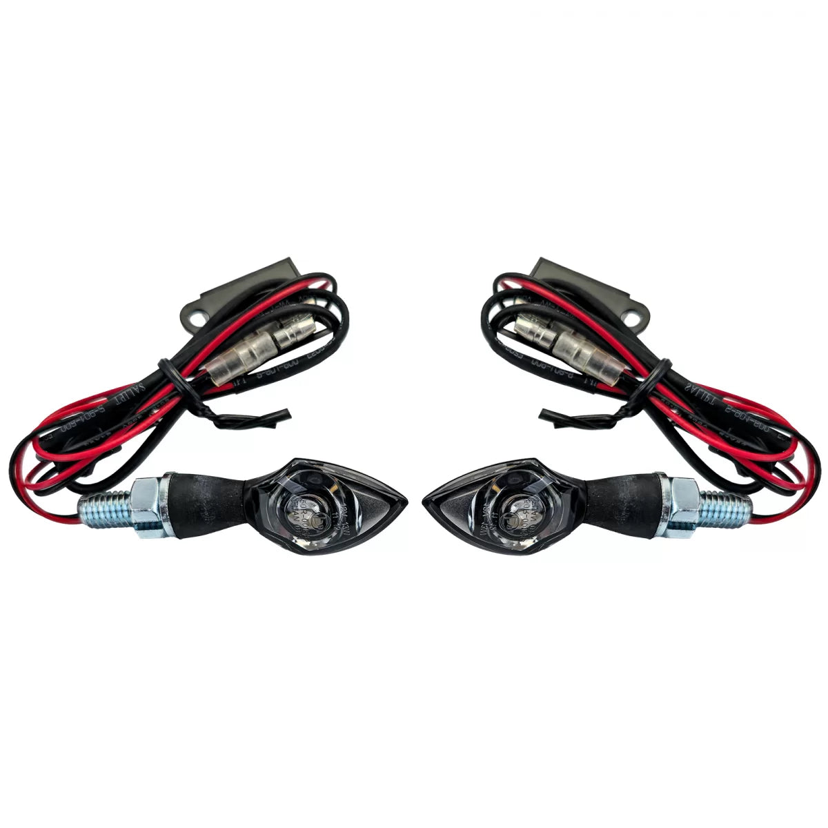 Frecce LED Mini Nere Anteriori Moto Indicatori Omologati E-mark