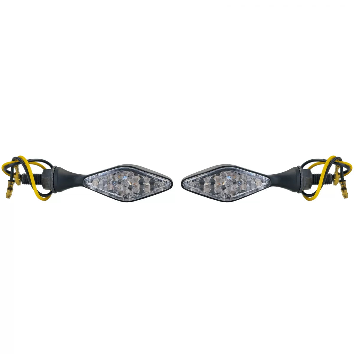 Fanali Frecce LED Mini Nere con Omologazione E-mark per Moto