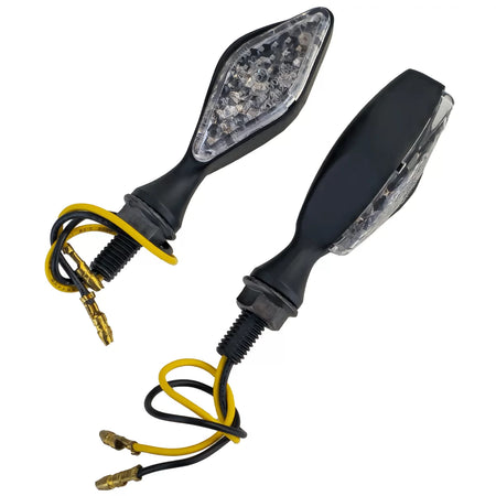 Fanali Frecce LED Mini Nere con Omologazione E-mark per Moto