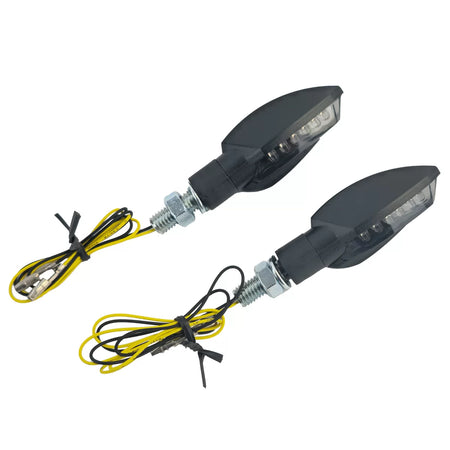 Frecce LED Mini Nere Fumo Universali Moto con Omologazione E-mark