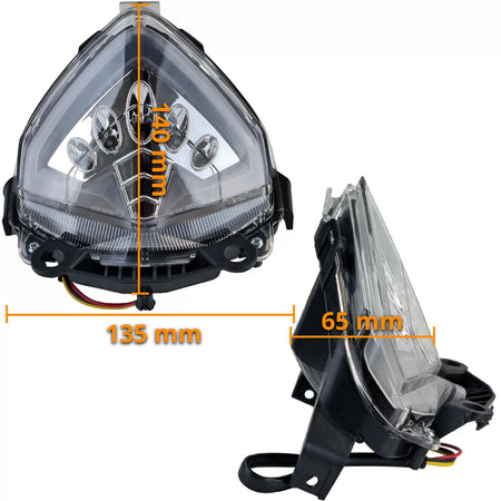 Fanale Posteriore LED Trasparente per Honda Cb 500 X F Cbr 500 R dal 2013