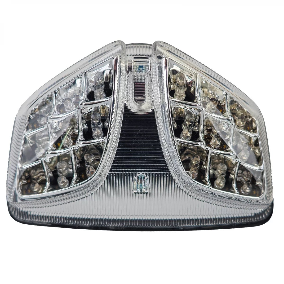 Fanale Posteriore LED Cromato Vetro Trasparente per Suzuki Gsx-r 600 750 1000