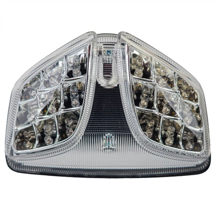 Fanale Posteriore LED Cromato Vetro Trasparente per Suzuki Gsx-r 600 750 1000