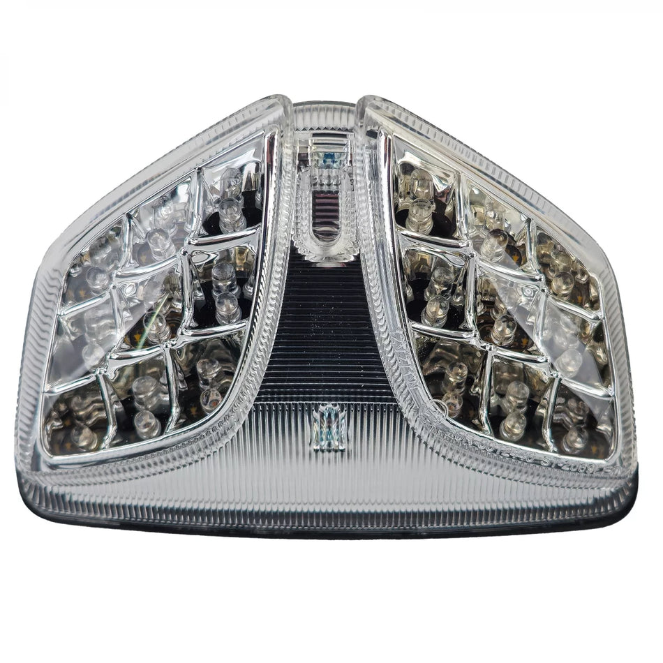 Fanale Posteriore LED Cromato Vetro Trasparente per Suzuki Gsx-r 600 750 1000
