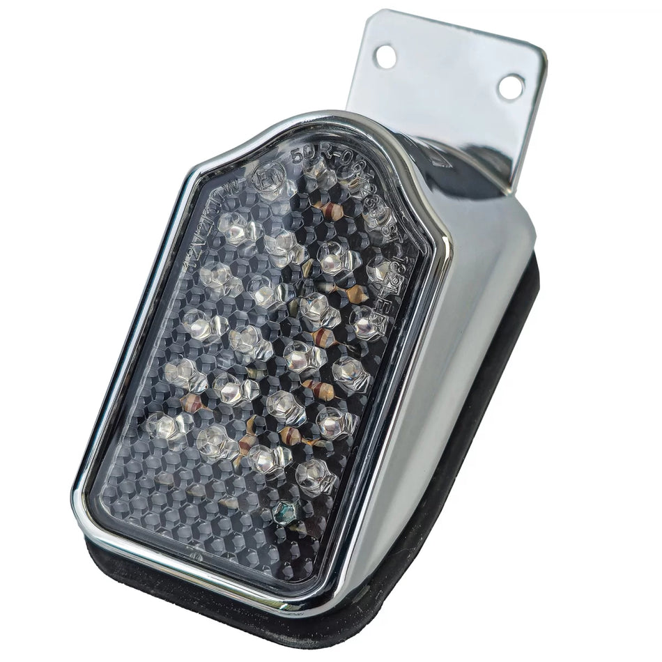 Fanali Posteriori LED Mini Tombstone Cromati Neri per Mini Fanale Posteriore