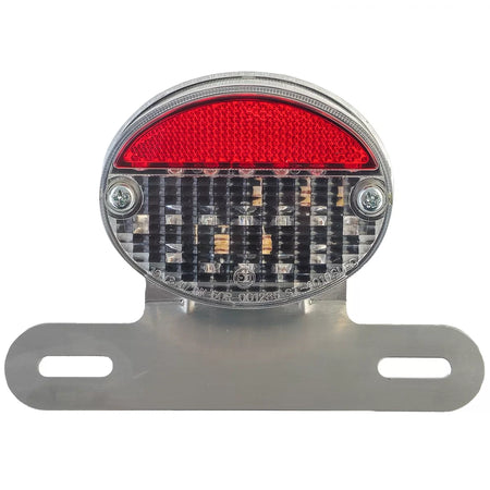 Fanale Posteriore Mini LED Vetro Trasparente Retro Universale