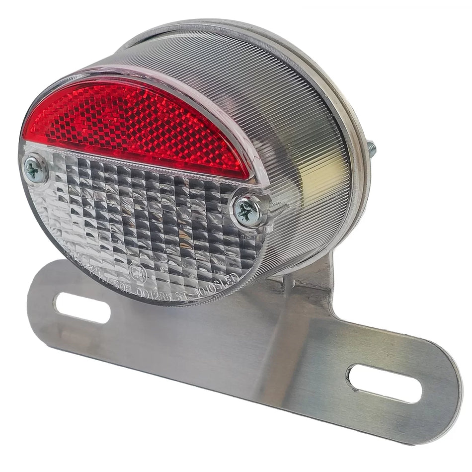 Fanale Posteriore Mini LED Vetro Trasparente Retro Universale
