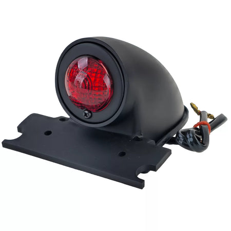 Fanale Posteriore Sparto Nero Universale per Moto Chopper Retro
