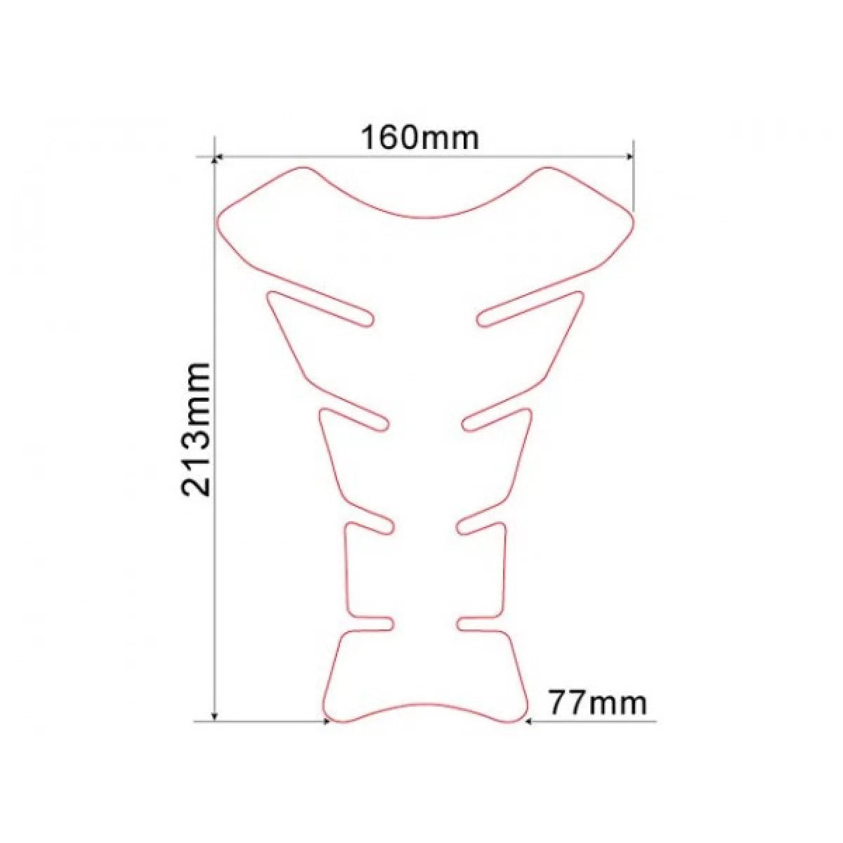 Adesivo Serbatoio Trasparente per Moto Honda Ktm Yamaha