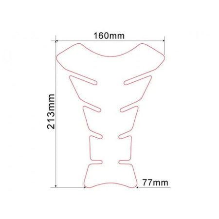 Adesivo Serbatoio Trasparente per Moto Honda Ktm Yamaha