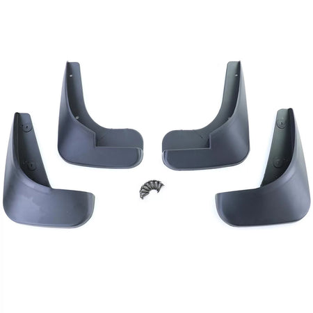 Set Paraspruzzi Anteriore e Posteriore Nero per Peugeot 307 5 Porte 00-09