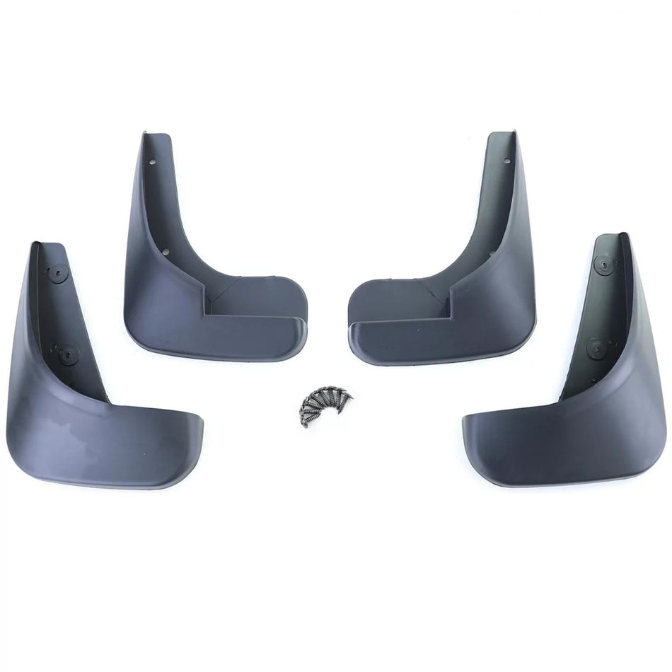 Set Paraspruzzi Anteriore e Posteriore Nero per Peugeot 307 5 Porte 00-09