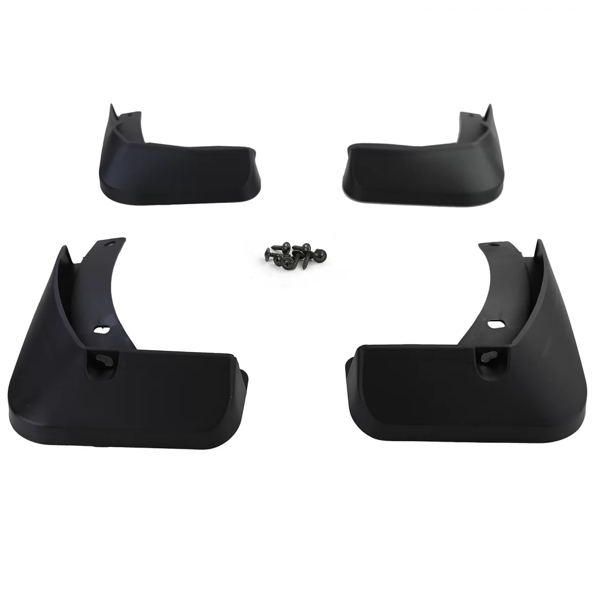 Set Paraspruzzi Anteriore e Posteriore Nero per Volkswagen Golf 7 12-17