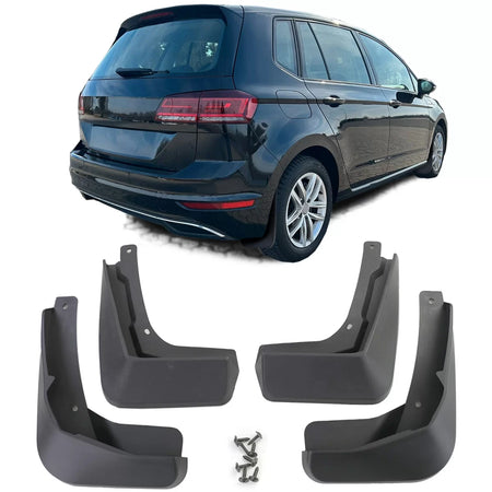 Paraspruzzi Anteriori e Posteriori Neri per VW Golf Sportsvan Facelift 17-20