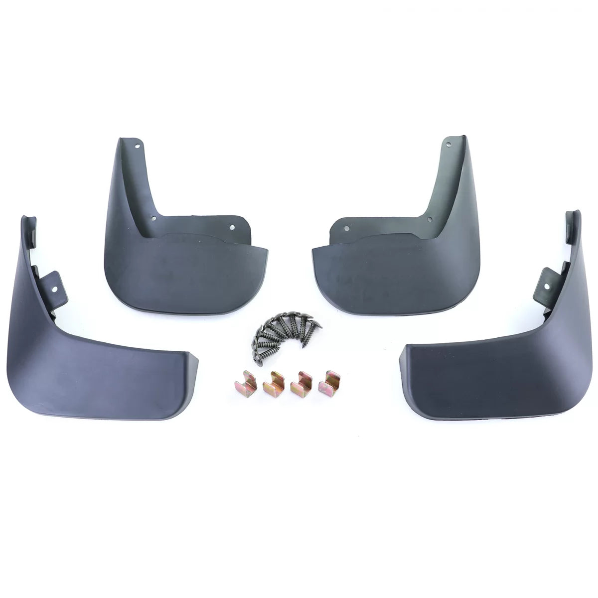 Paraspruzzi Set Anteriore e Posteriore Nero per VW Passat B6 3C 05-10