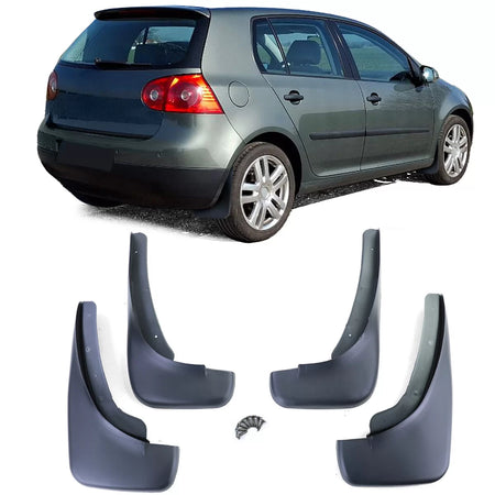 Paraspruzzi Anteriori e Posteriori Neri per Volkswagen Golf 5 03-09