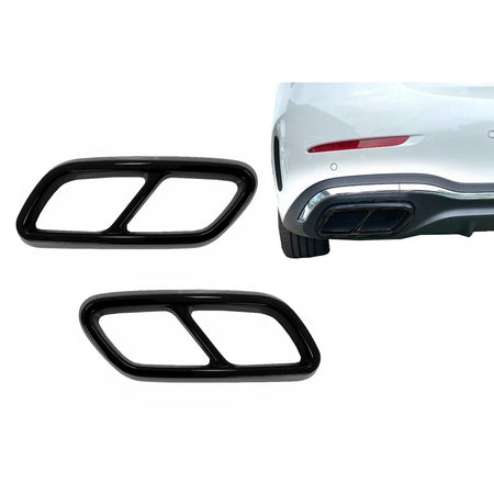 Terminali di Scarico Neri per Mercedes Classe C W206 S206 (2021-Up)