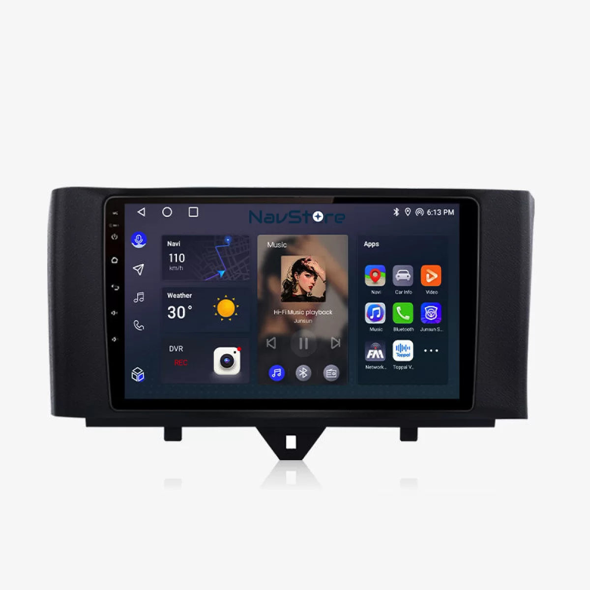 Navigatore 9 Pollici 6Gb Ram 128Gb Bluetooth WiFi per Smart per Two 2010-2015
