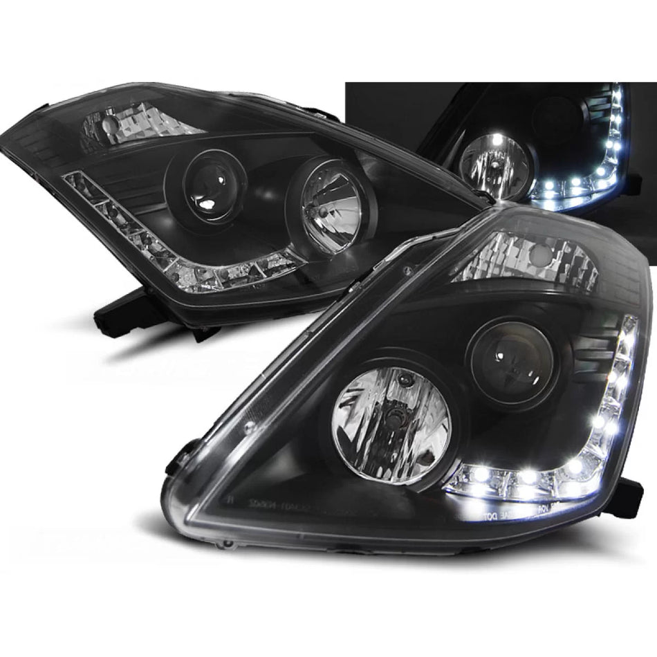Fanale Daylight Nero Anteriore Destro per Nissan 350z 03-05 D2S