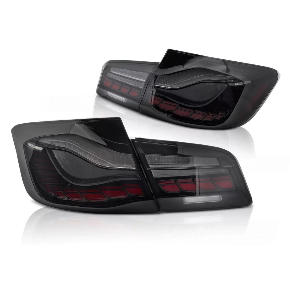 Fanali Posteriori Oled Sequenziali Fumé per BMW F10 10-16