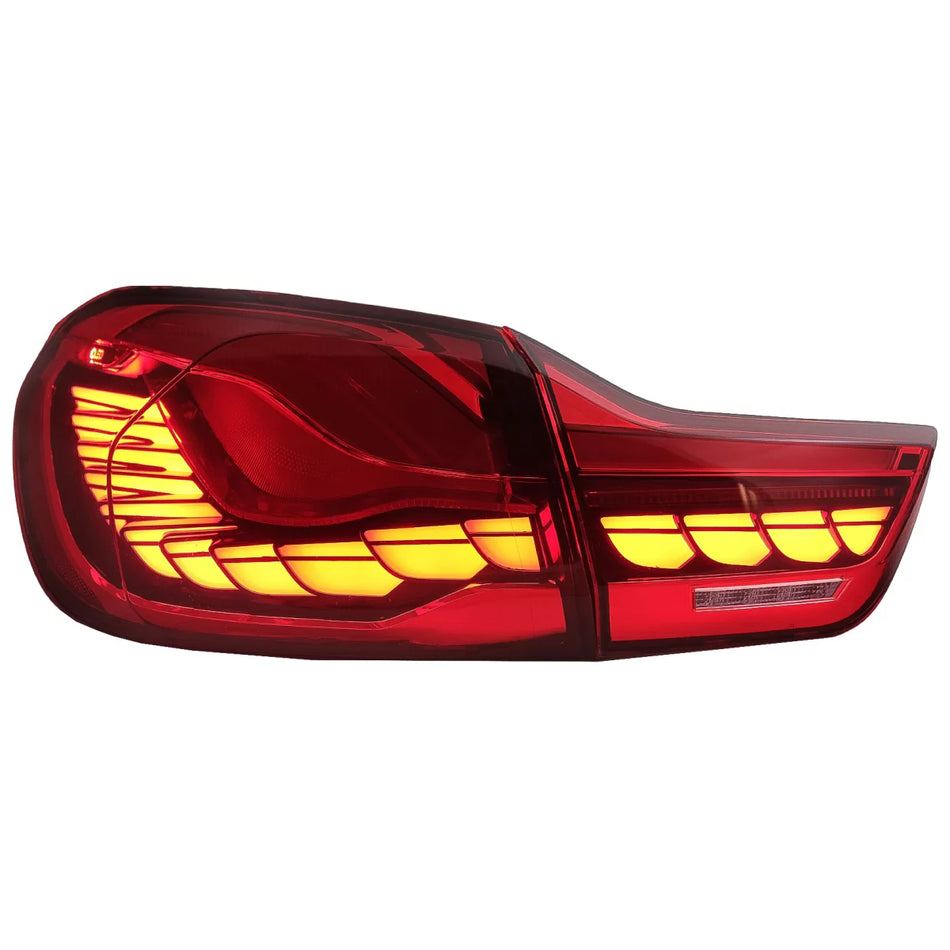 Fanali Posteriori Oled Rossi Chiari con Frecce Dinamiche per BMW Serie 4 F32