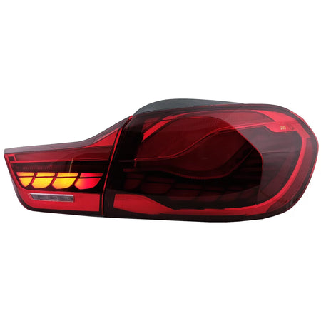 Fanali Posteriori Oled Rossi con Frecce Dinamiche per BMW Serie 4 F32 F33 F36