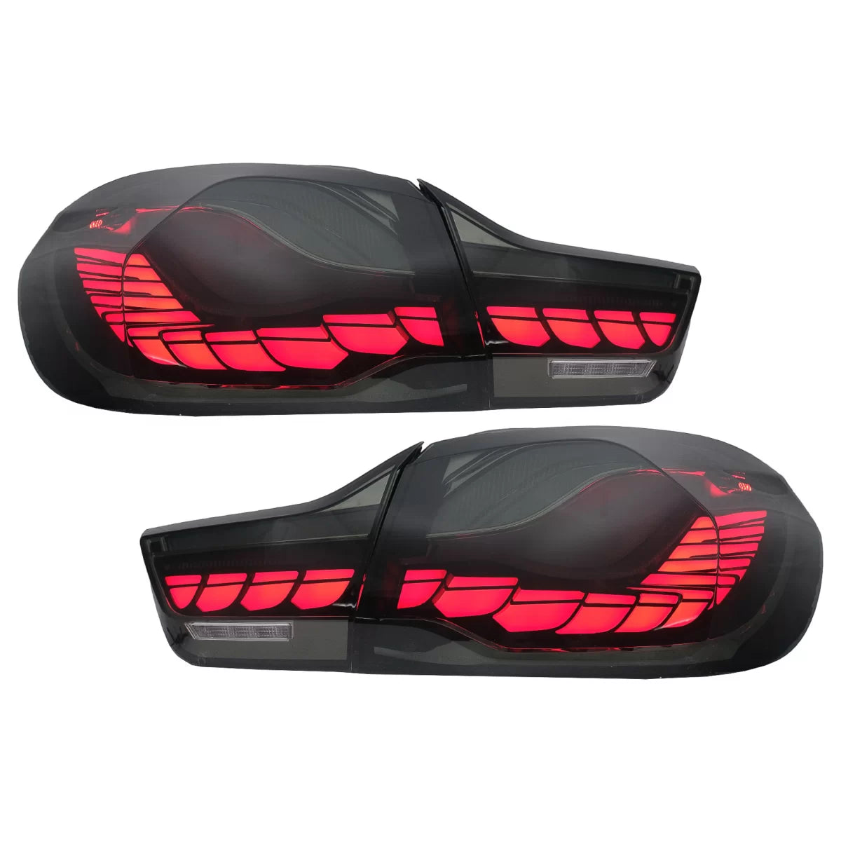 Fanali Posteriori Oled Rossi Fumé con Frecce Dinamiche per BMW Serie 4 F32 F33
