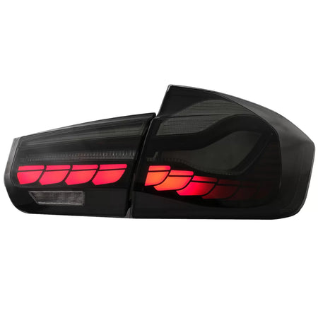 Fanali Posteriori Oled Design M4 Rosso Fumè con Frecce Sequenziali per BMW