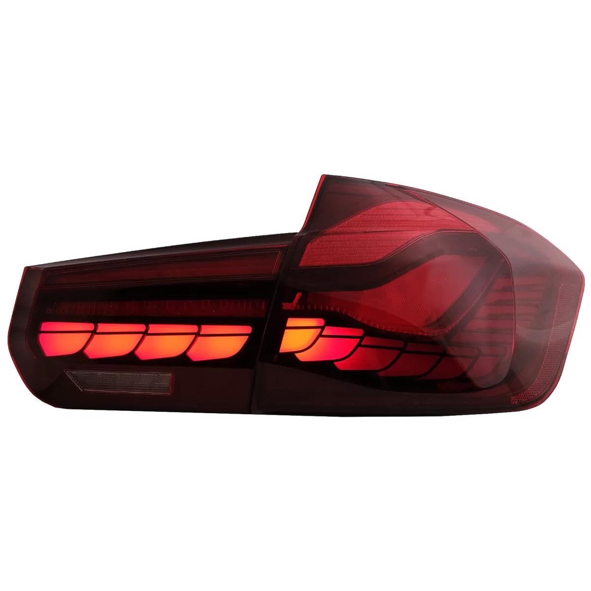 Fanali Posteriori Oled M4 Design Rosso Trasparente con Frecce Dinamiche per BMW