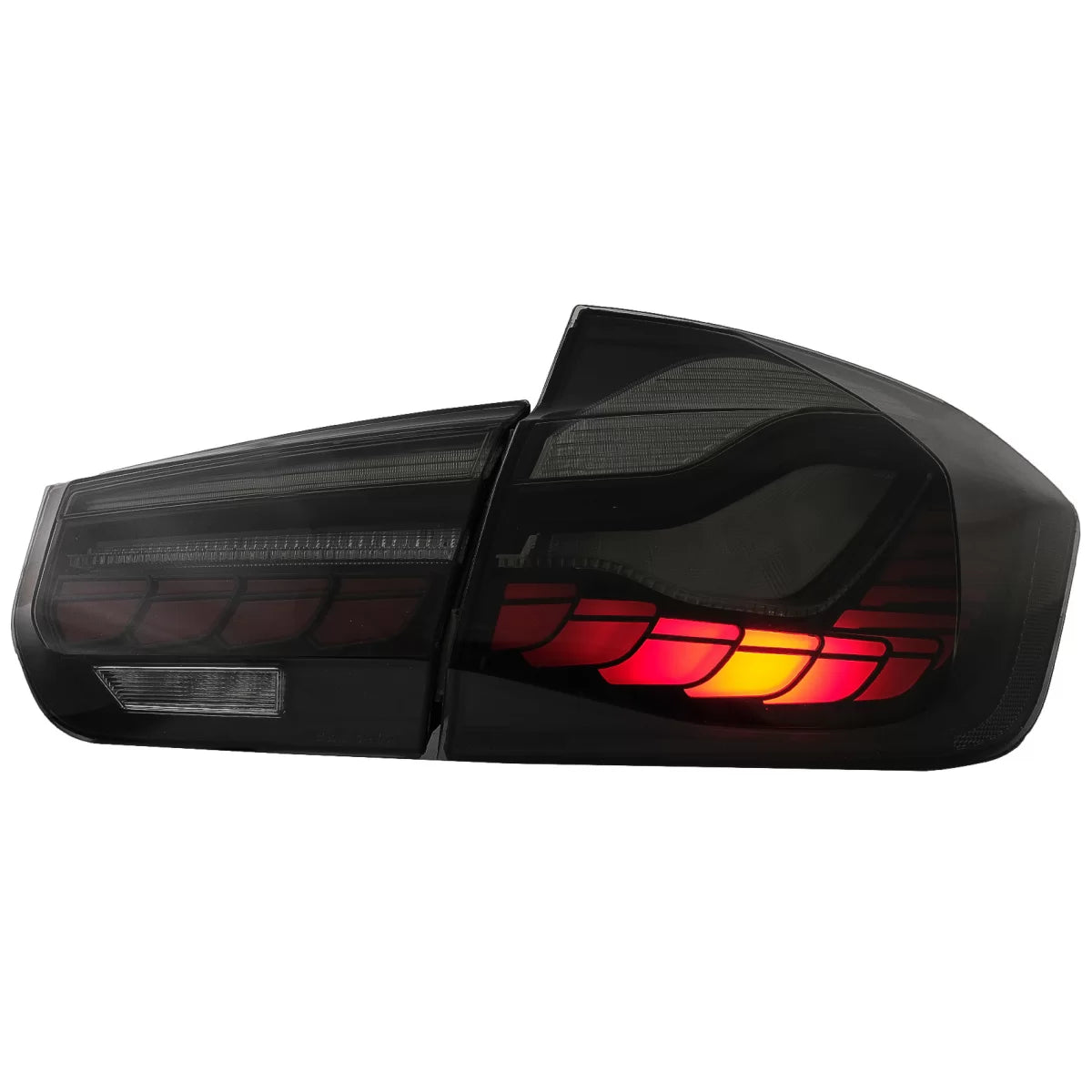 Fanali Posteriori Oled Design M4 Rosso Fumè con Frecce Sequenziali per BMW