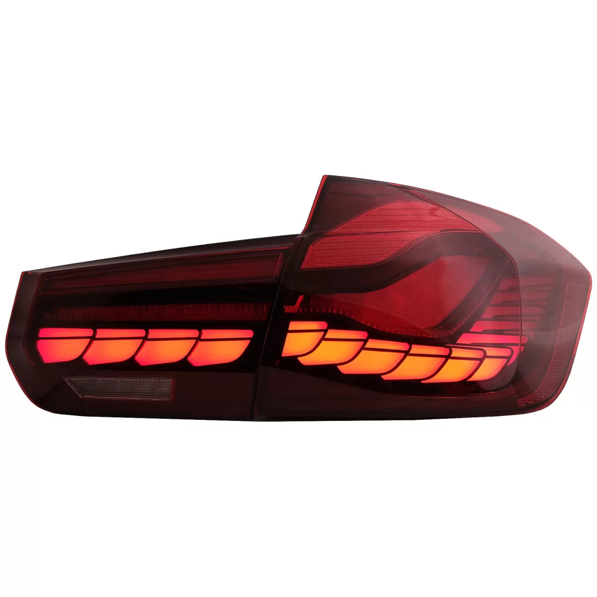 Fanali Posteriori Oled M4 Design Rosso Trasparente con Frecce Dinamiche per BMW