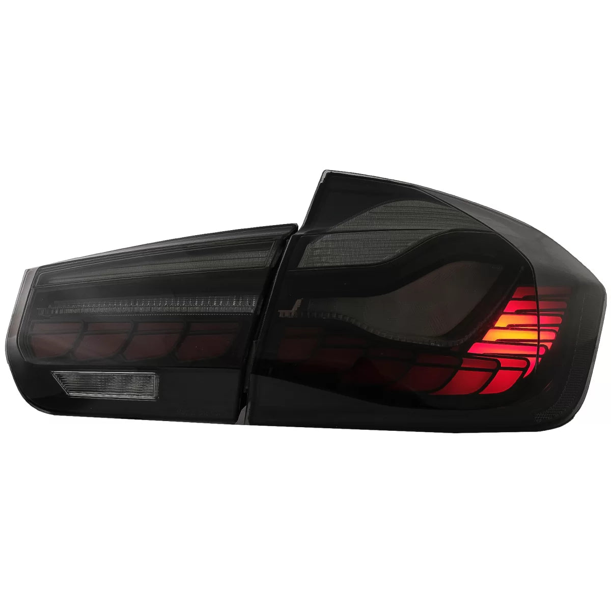 Fanali Posteriori Oled Design M4 Rosso Fumè con Frecce Sequenziali per BMW