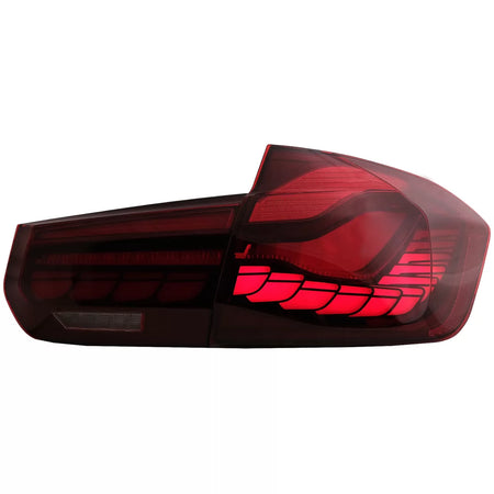 Fanali Posteriori Oled M4 Design Rosso Trasparente con Frecce Dinamiche per BMW